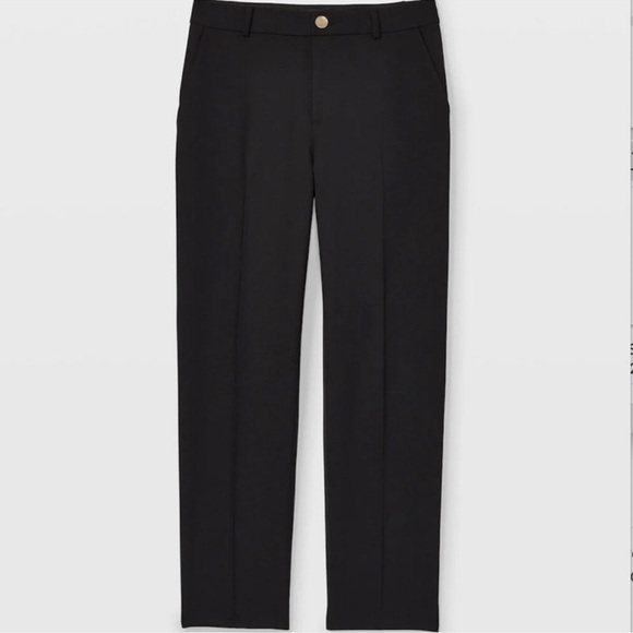 NWT Club Monaco Borrem Pant in Black Ankle Wool Straight Leg Suit Trouser - Picture 4 of 12